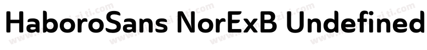 HaboroSans NorExB Undefined字体转换